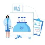Egg freezing cost: frozen egg and sperm cell illustration representing fertility preservation expenses