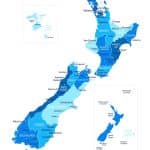 New,Zealand,Map.,Cities,Regions,Vector,Illustration