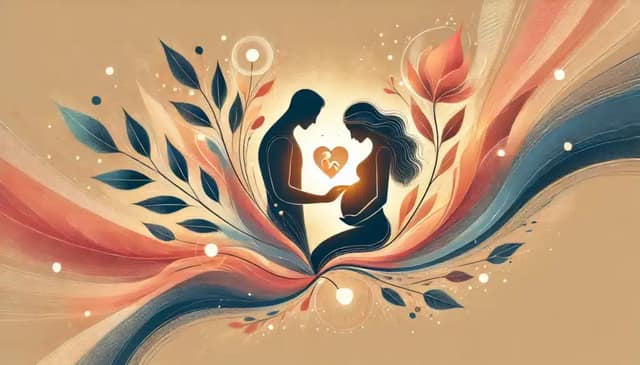 Natural Insemination Website – Tasteful symbolic image of a man and woman representing the creation of new life and natural conception