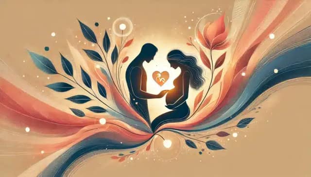 Natural Insemination Website – Tasteful symbolic image of a man and woman representing the creation of new life and natural conception