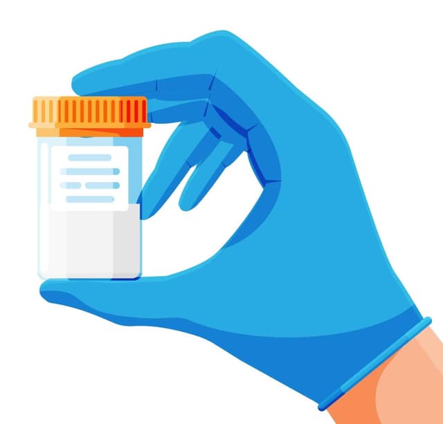 semen test tube hand isolated medical