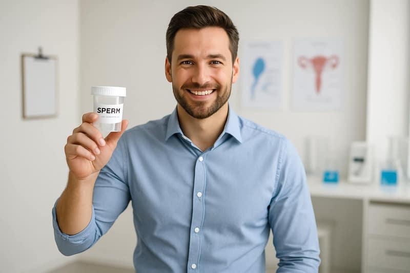 a handsome male sperm donor