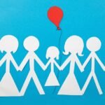 conceptual image co parenting two families