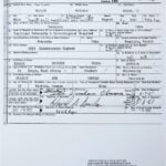 US birth certificate document representing legal process to register a birth in the US for newborn children
