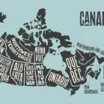 map canada poster provinces territories blackwhite