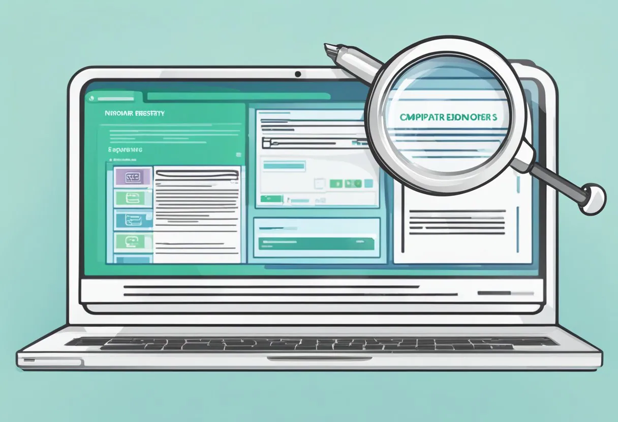 A computer screen displays a known donor registry website with a list of names and information fields